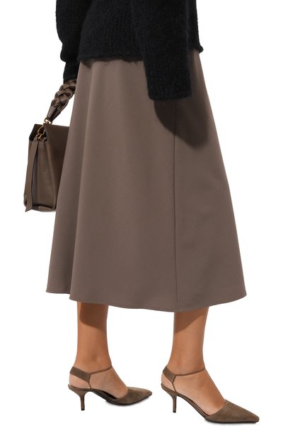 Замшевые туфли GIORGIO ARMANI коричневого цвета по цене 72650 руб., арт. X1E918/XC067, фото 3 Замшевые туфли GIORGIO ARMANI, арт. X1E918/XC067, фото 3