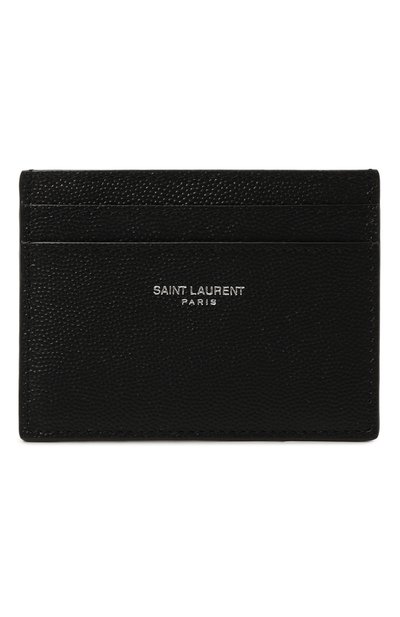 Мужской кожаный футляр для кредитных карт SAINT LAURENT, арт. 375946/BTY0N