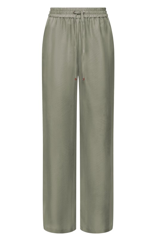 Шелковые брюки Lorena Antoniazzi P2657PA31A/5218 Зелёный P2657PA31A/5218