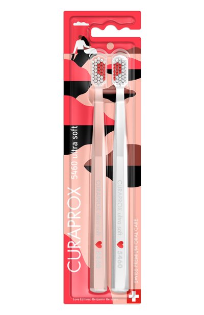 Женская набор зубных щеток duo love edition 2025 ultrasoft d 0,10 мм (2 шт.) CURAPROX, арт. 7612412431759