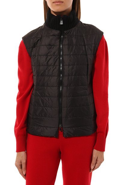 Комбинированный жилет CINZIA ROCCA черного цвета по цене 42350 руб., арт. A0G3000/C7, фото 3 Комбинированный жилет CINZIA ROCCA, арт. A0G3000/C7, фото 3