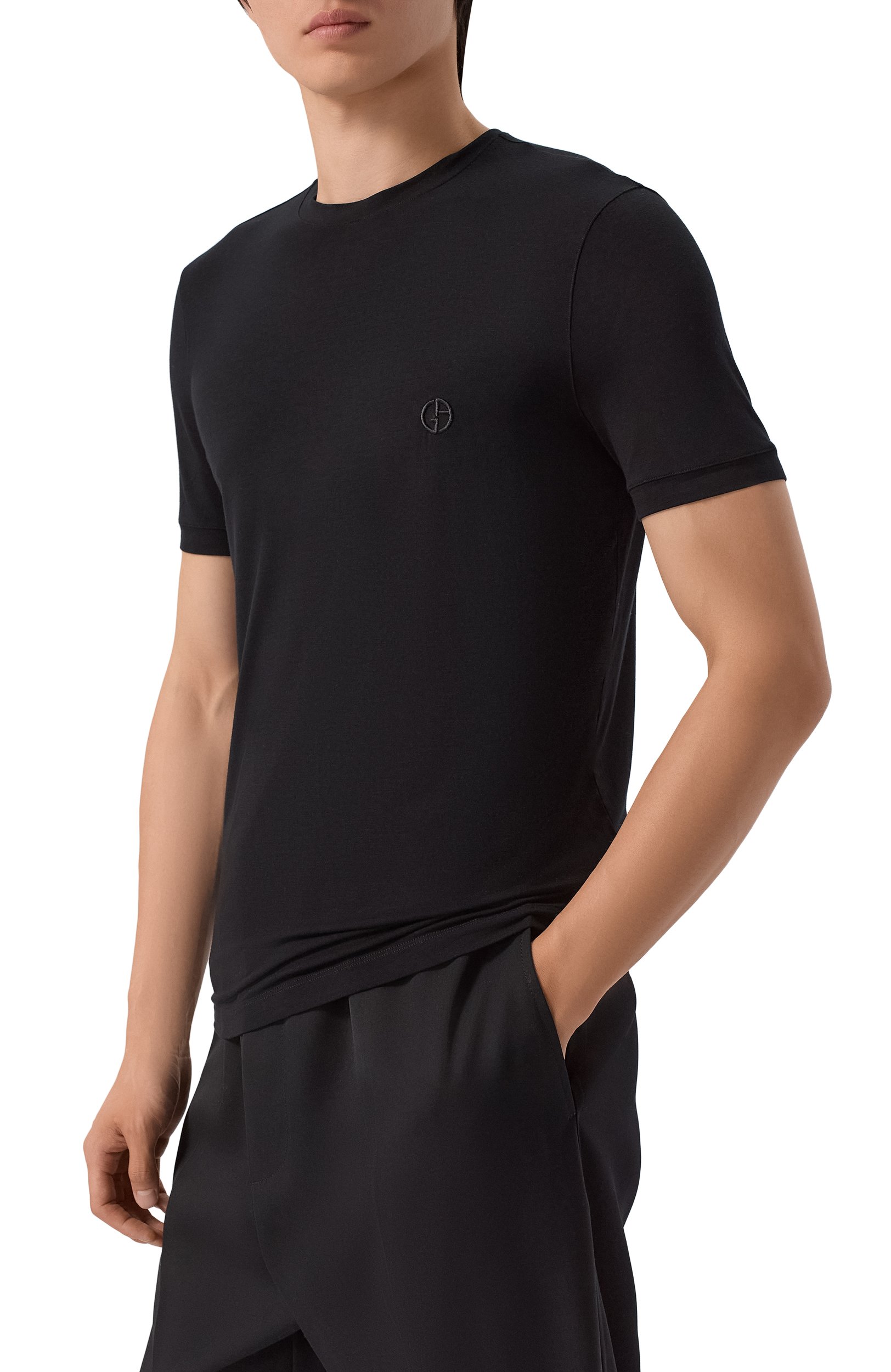 Футболка из вискозы GIORGIO ARMANI, арт. 3GST52/SJP4Z, фото 3