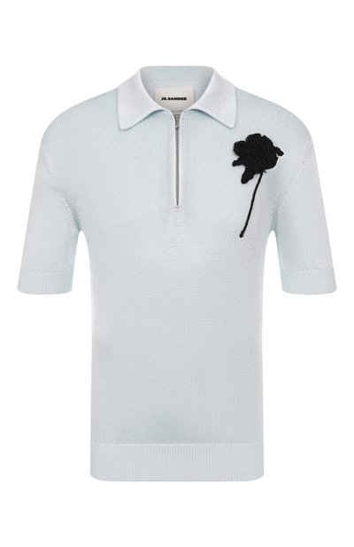 Мужская поло из хлопка и льна JIL SANDER, арт. J21GL0114-J18341