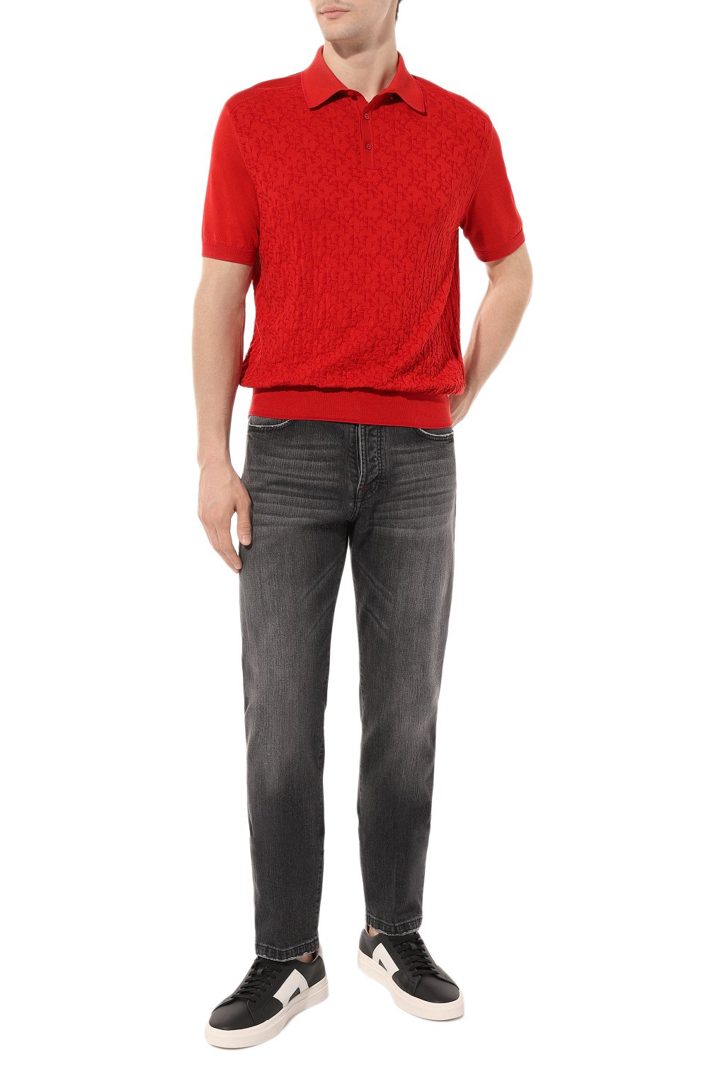 Поло из шелка и хлопка STEFANO RICCI, арт. K818059P13/F23286, фото 2