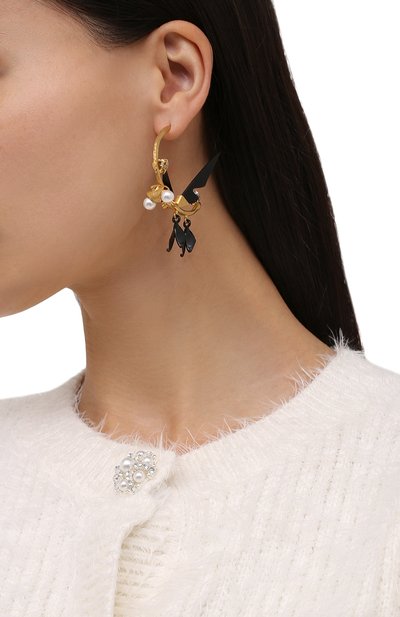 Моносерьга VALENTINO золотого цвета по цене 79950 руб., арт. WW0J0P59/NUP, фото 2 Моносерьга VALENTINO, арт. WW0J0P59/NUP, фото 2