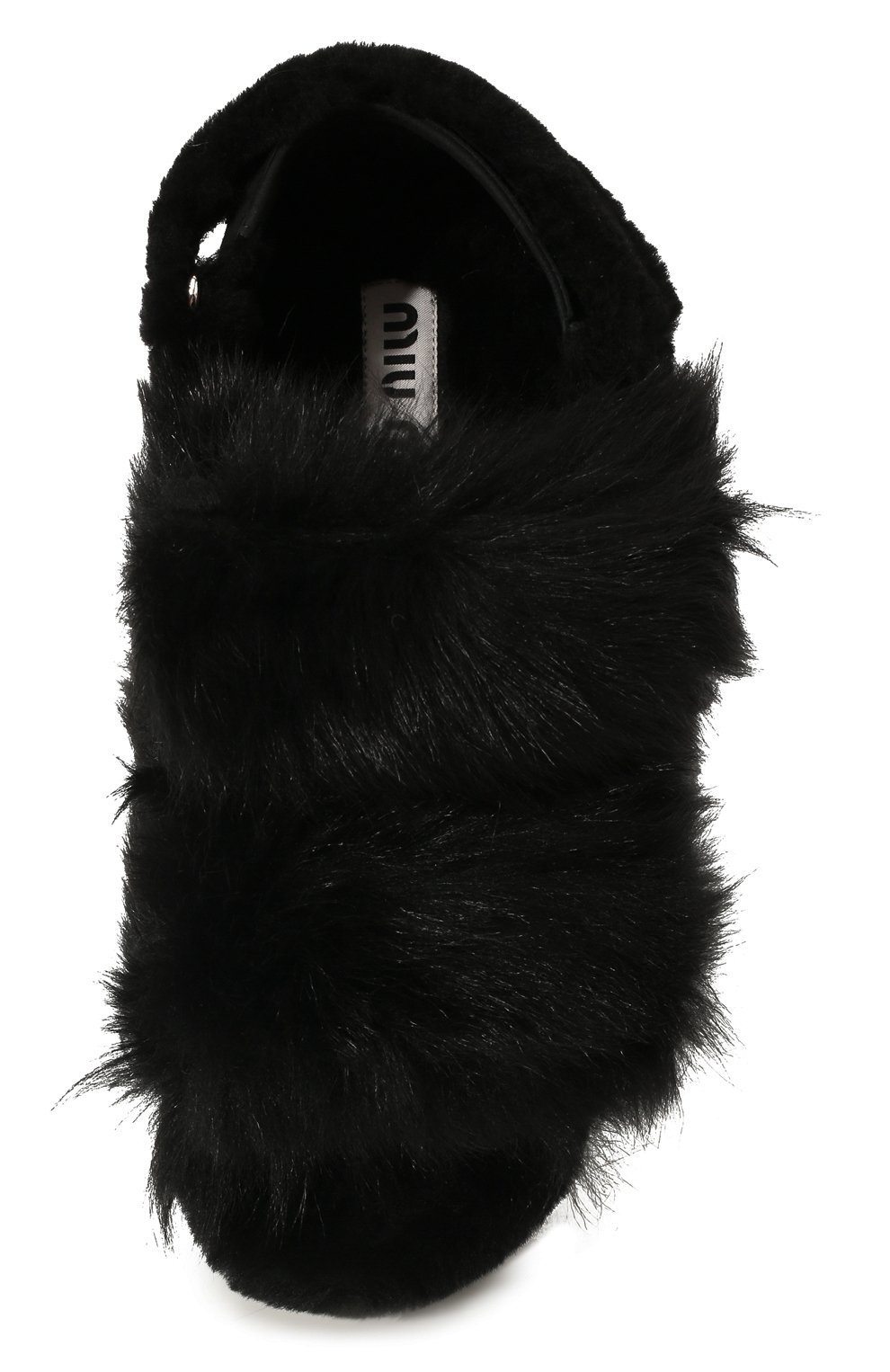 Меховые сандалии MIU MIU, арт. 5X579D-173-F0002-A010, фото 6