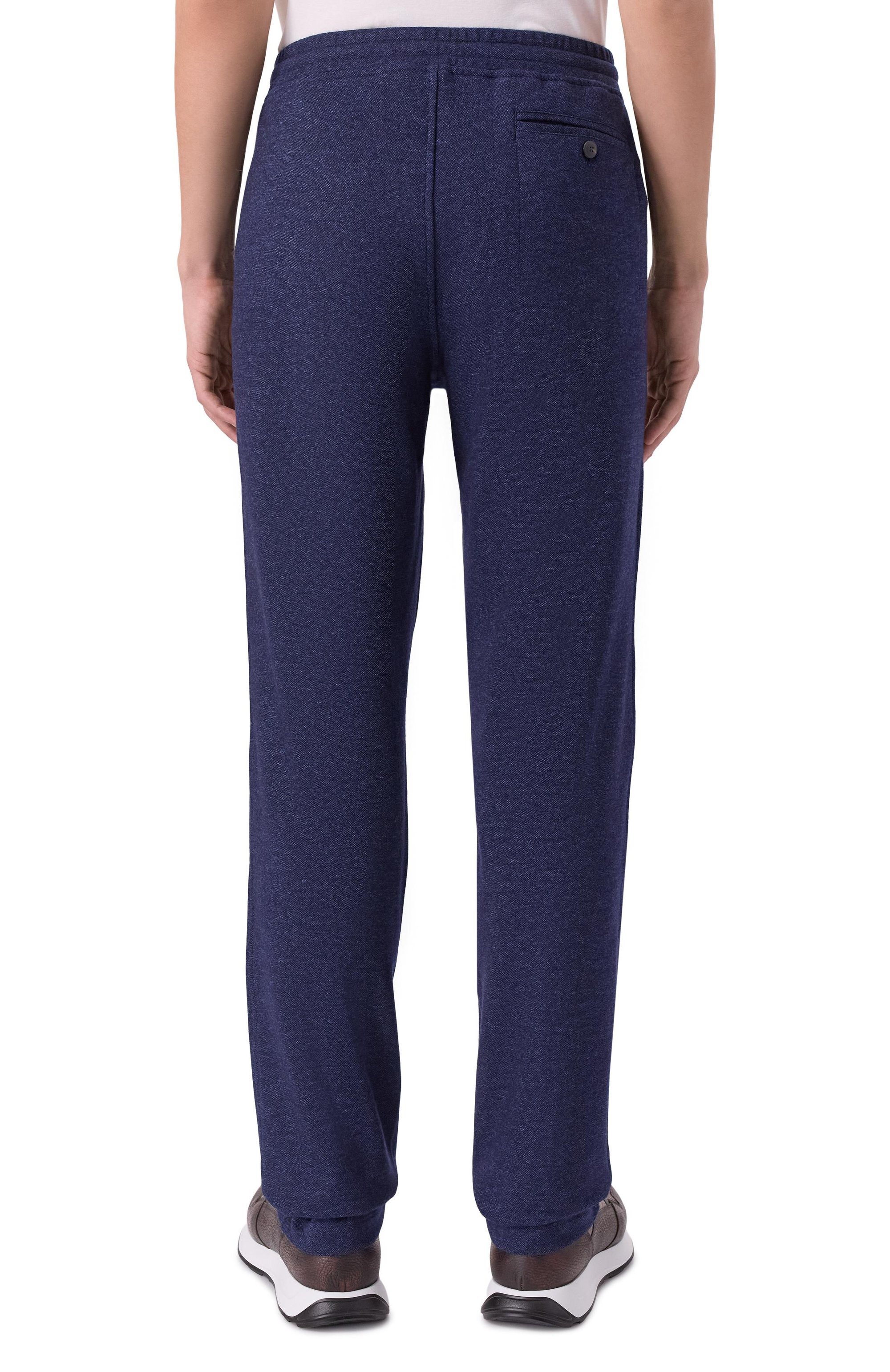 Брюки из шерсти и хлопка CAPOBIANCO темно-синего цвета по цене 63700 руб., арт. 19M702.PL00./58, фото 4 Брюки из шерсти и хлопка CAPOBIANCO, арт. 19M702.PL00./58, фото 4