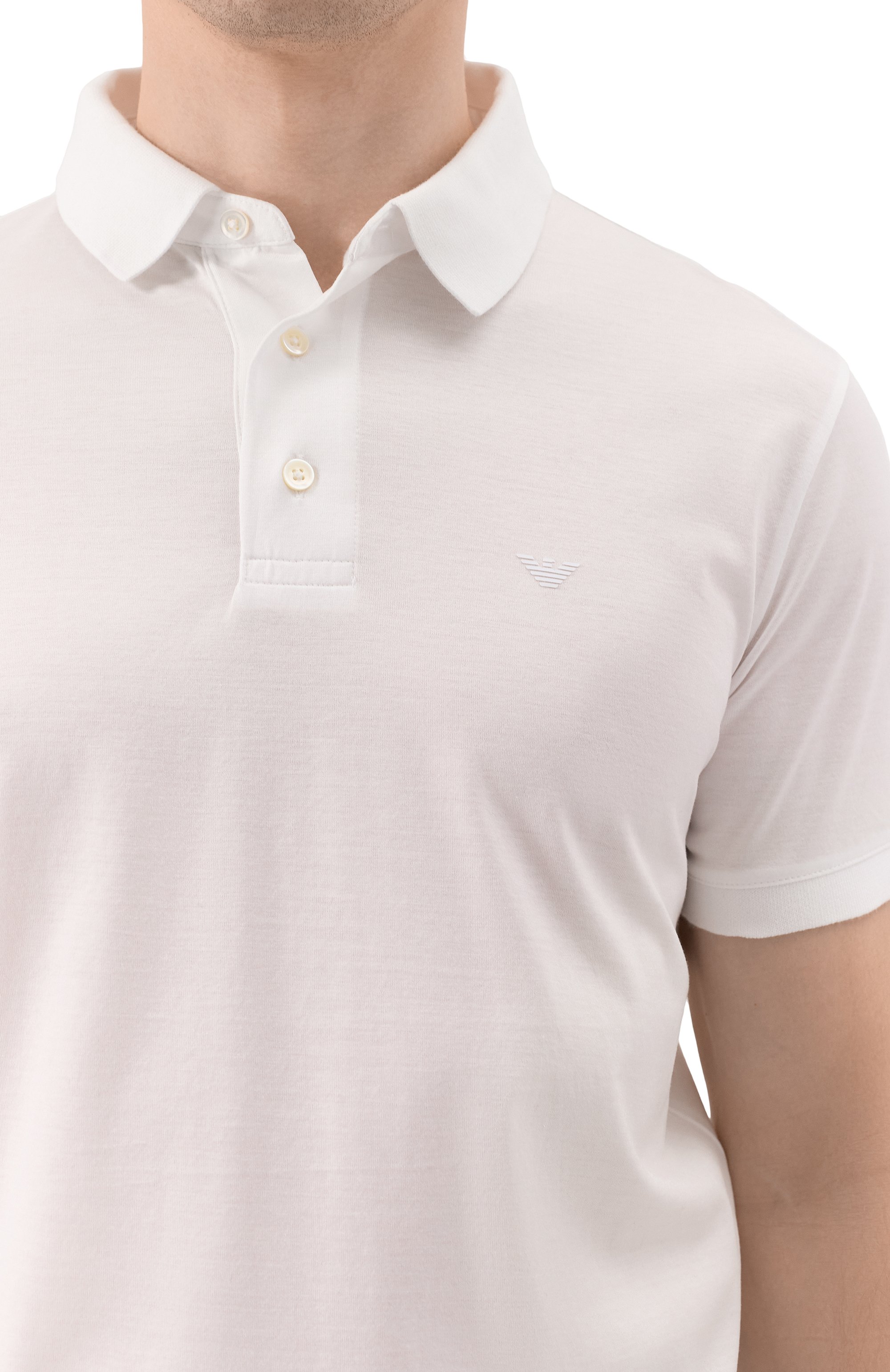 Поло из лиоцелла и хлопка EMPORIO ARMANI, арт. 8N1F98/1JUVZ, фото 5