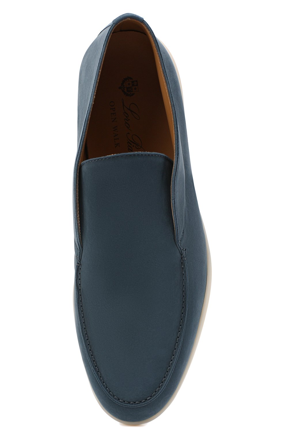 Кожаные ботинки open walk LORO PIANA синего цвета по цене 61900 руб., арт. FAL2888, фото 5 Кожаные ботинки open walk LORO PIANA, арт. FAL2888, фото 5