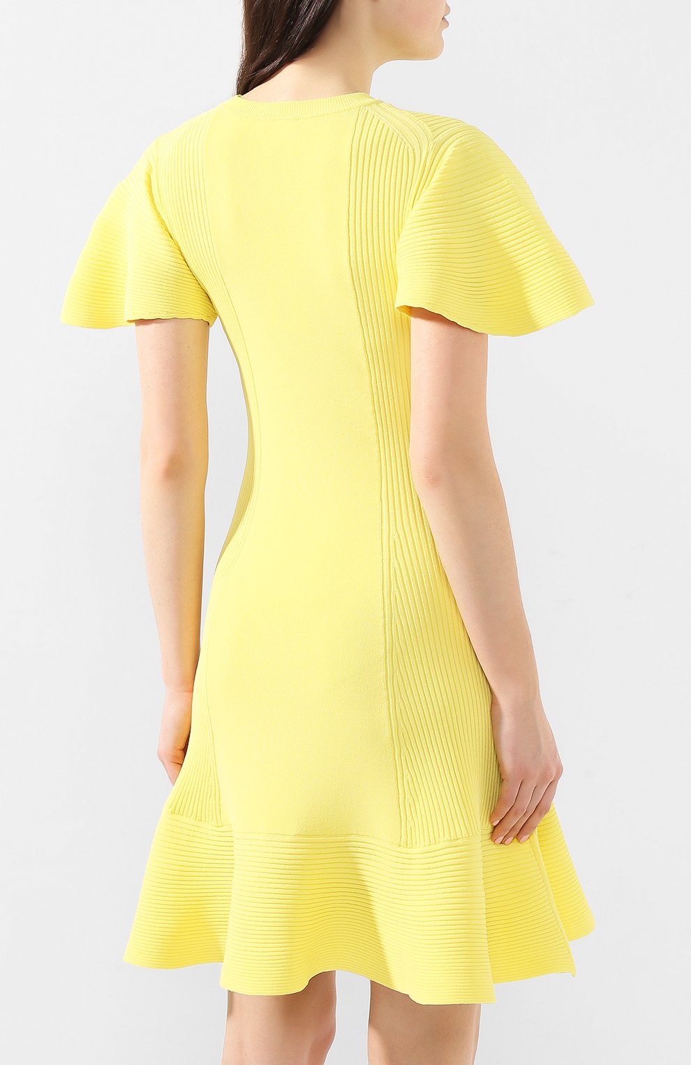 Платье из вискозы KENZO желтого цвета по цене 33700 руб., арт. 2R0418834, фото 4 Платье из вискозы KENZO, арт. 2R0418834, фото 4