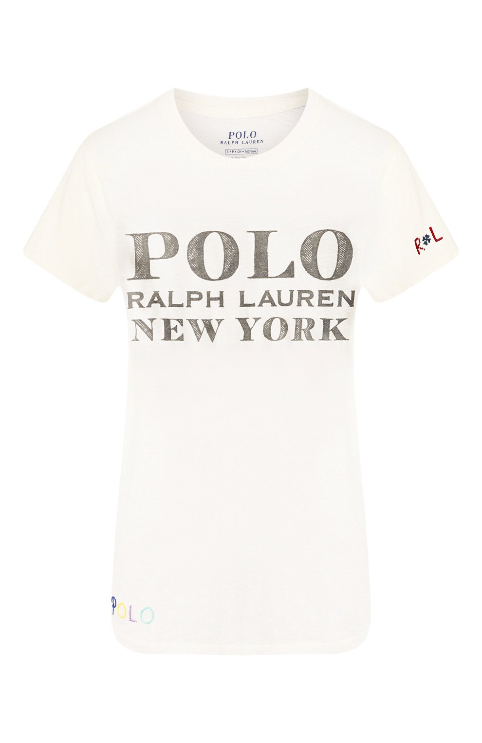 Хлопковая футболка POLO RALPH LAUREN белого цвета по цене 12000 руб., арт. 211763480, фото 1 Хлопковая футболка POLO RALPH LAUREN, арт. 211763480, фото 1