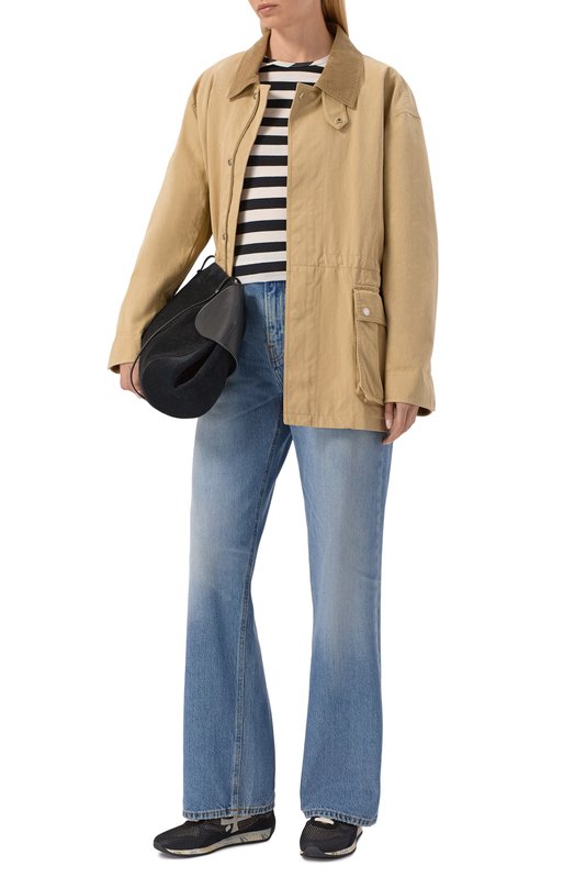 Хлопковая футболка MSGM 4042MDM82 267301/267301 Чёрно-белый  4042MDM82 267301/267301 Фото 2