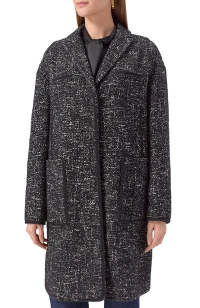 Пальто GIAMBATTISTA VALLI темно-серого цвета по цене 423000 руб., арт. 25FWPVCA8018/13BIL, фото 3 Пальто GIAMBATTISTA VALLI, арт. 25FWPVCA8018/13BIL, фото 3