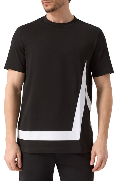 Хлопковая футболка MONCLER, арт. 8C00001/8390T/999, фото 3