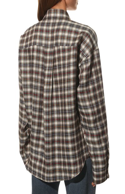 Льняная рубашка DSQUARED2 темно-бежевого цвета по цене 49450 руб., арт. S75DL0791/S54389, фото 4 Льняная рубашка DSQUARED2, арт. S75DL0791/S54389, фото 4
