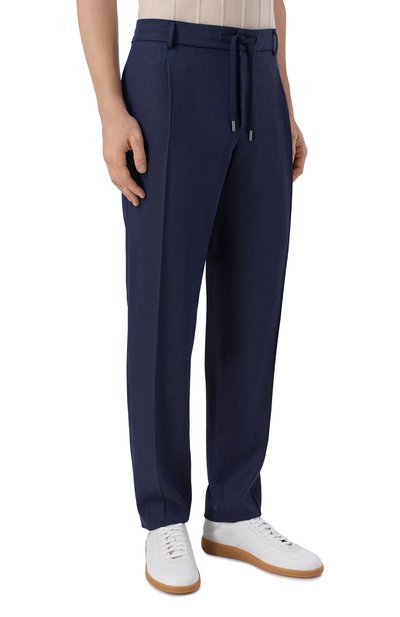 Брюки из шерсти и шелка CAPOBIANCO, арт. 20M807.LR00., фото 3