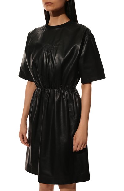 Кожаное платье PRADA черного цвета по цене 435000 руб., арт. 53413-08P-F0002, фото 3 Кожаное платье PRADA, арт. 53413-08P-F0002, фото 3