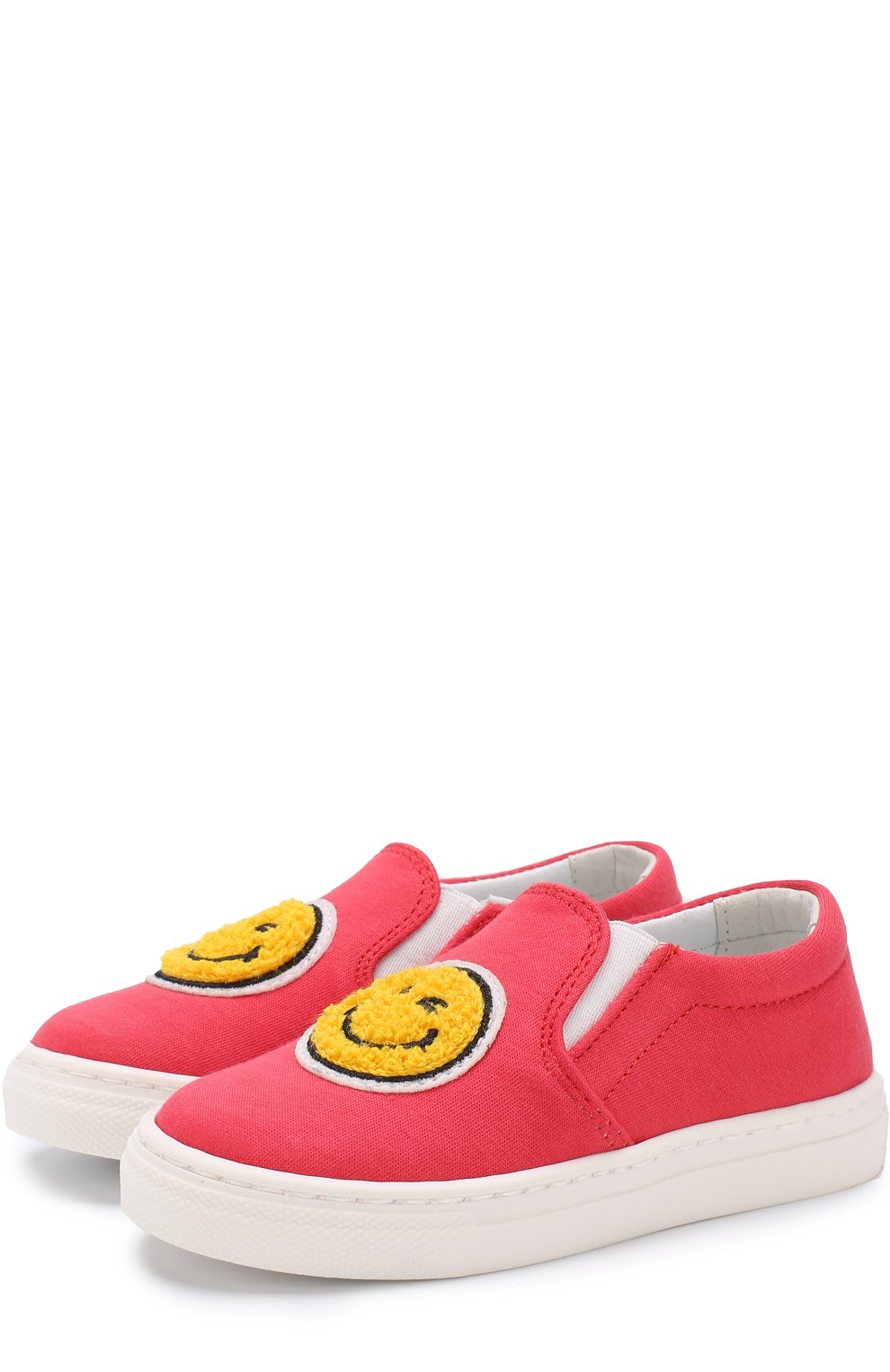Текстильные слипоны с нашивками JOSHUA`S KIDZ, арт. KCN017 RED JERSEY SMILE, фото 1