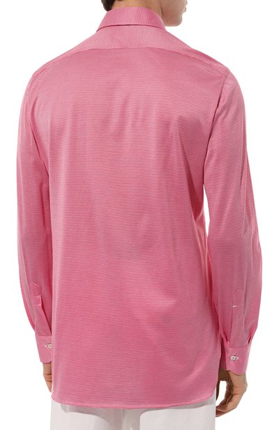 Хлопковая рубашка KITON, арт. UCIH06380, фото 4