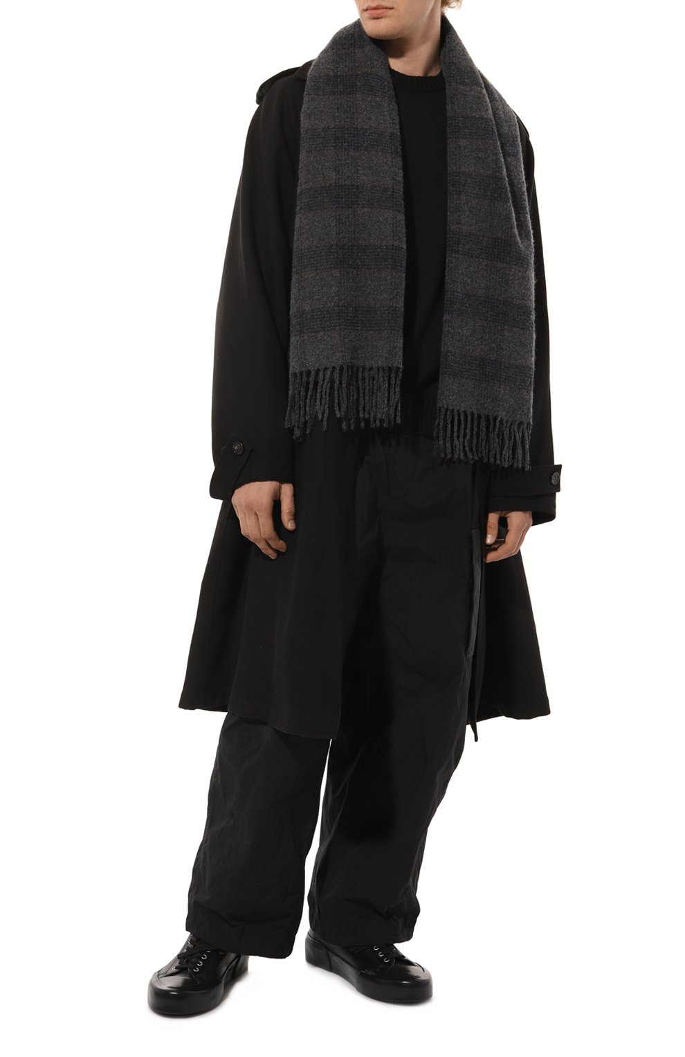 Шарф из шерсти и кашемира BRUNELLO CUCINELLI, арт. MSC677AG, фото 3