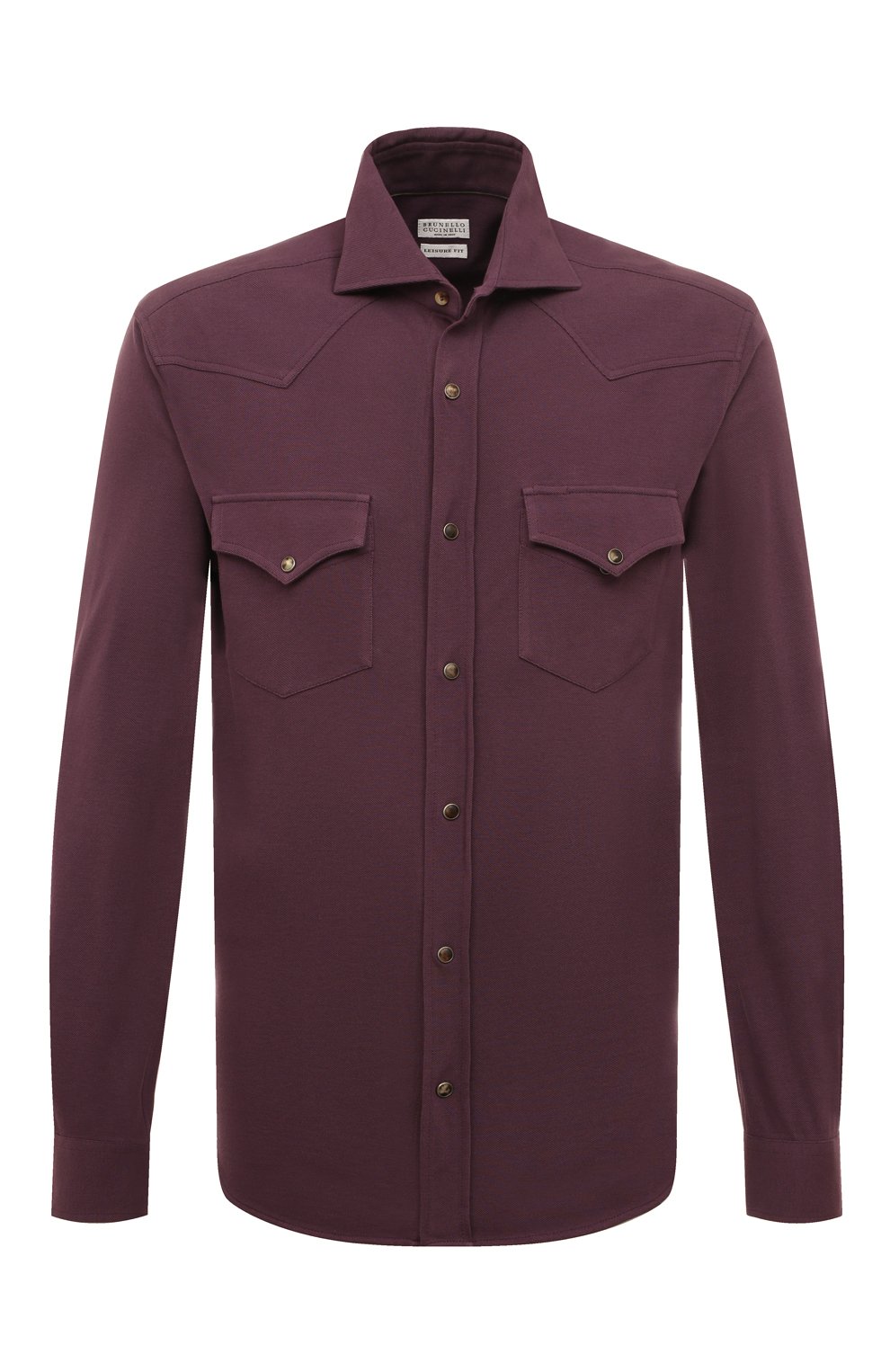Хлопковая рубашка BRUNELLO CUCINELLI, арт. M0T636666, фото 1