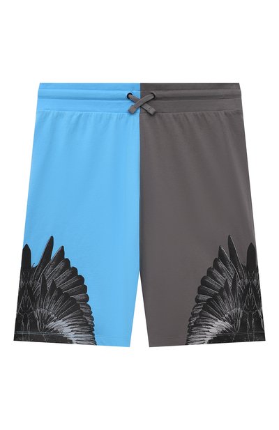 Хлопковые шорты MARCELO BURLON KIDS OF MILAN, арт. 21E/B/MB/3250/0010/8-14Y, фото 1