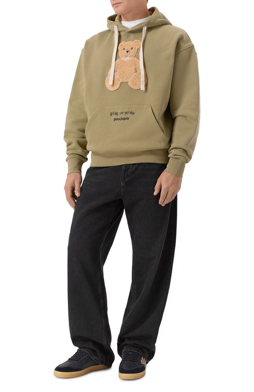 Кожаные кеды New Palm 1 Palm Angels PMIA099F25LEA001 Чёрный  PMIA099F25LEA001 Фото 2