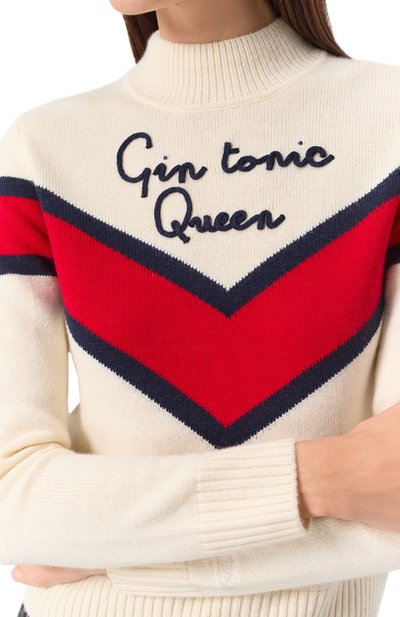 Свитер из шерсти и вискозы MC2 SAINT BARTH кремового цвета по цене 19800 руб., арт. PEAK/04167G, фото 5 Свитер из шерсти и вискозы MC2 SAINT BARTH, арт. PEAK/04167G, фото 5