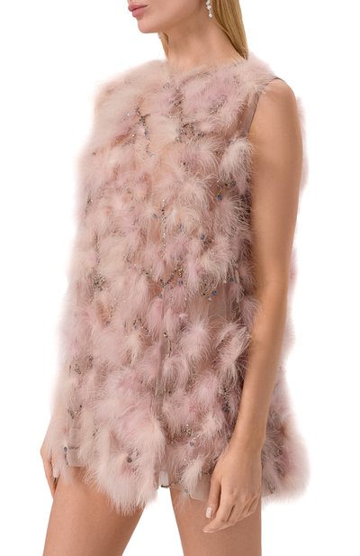 Платье с отделкой перьями GOOROO, арт. DE013-9000-106-FW23/24, фото 3