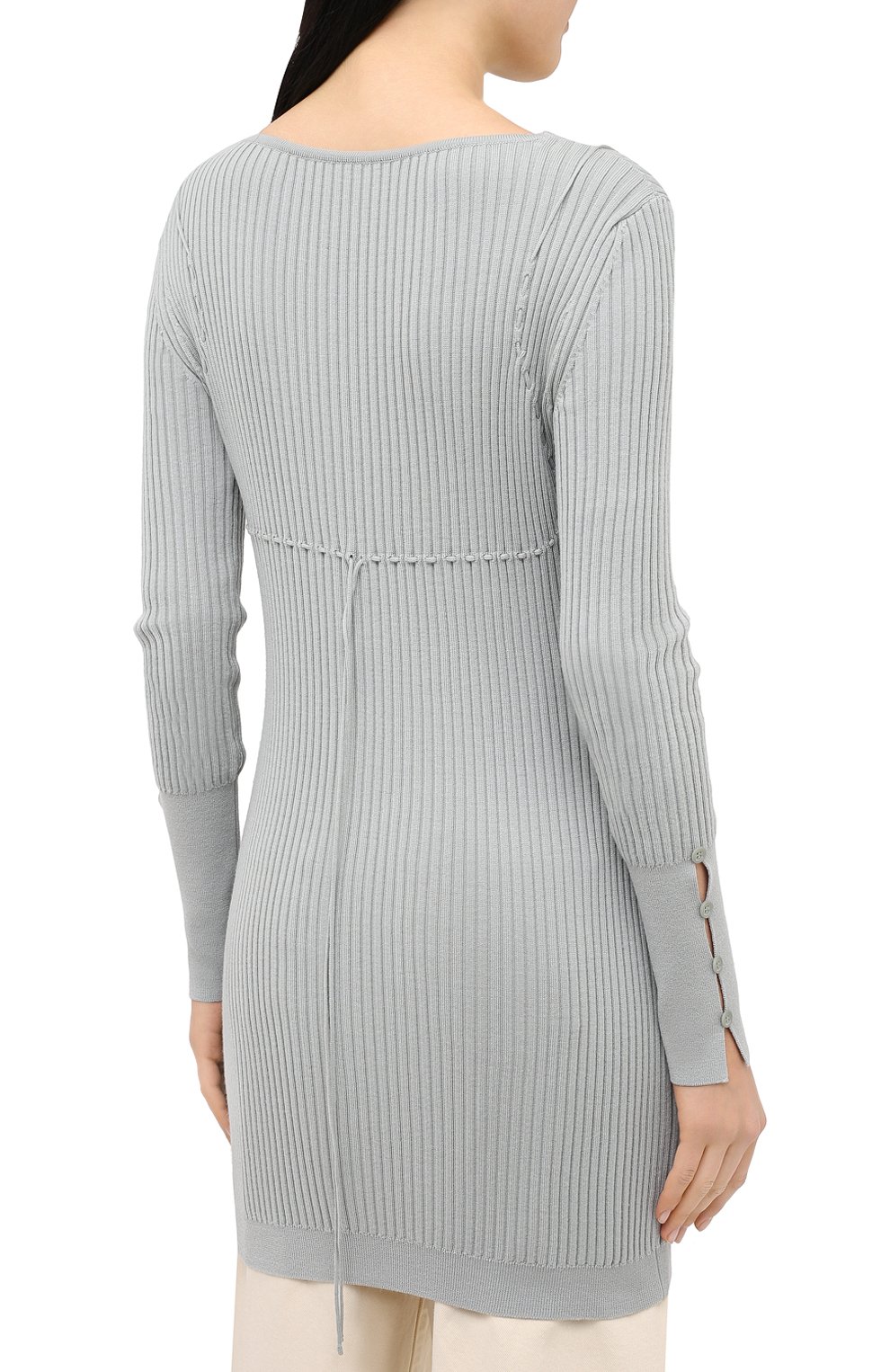 Шерстяной кардиган JACQUEMUS светло-серого цвета по цене 38700 руб., арт. 203KN19/200500, фото 4 Шерстяной кардиган JACQUEMUS, арт. 203KN19/200500, фото 4