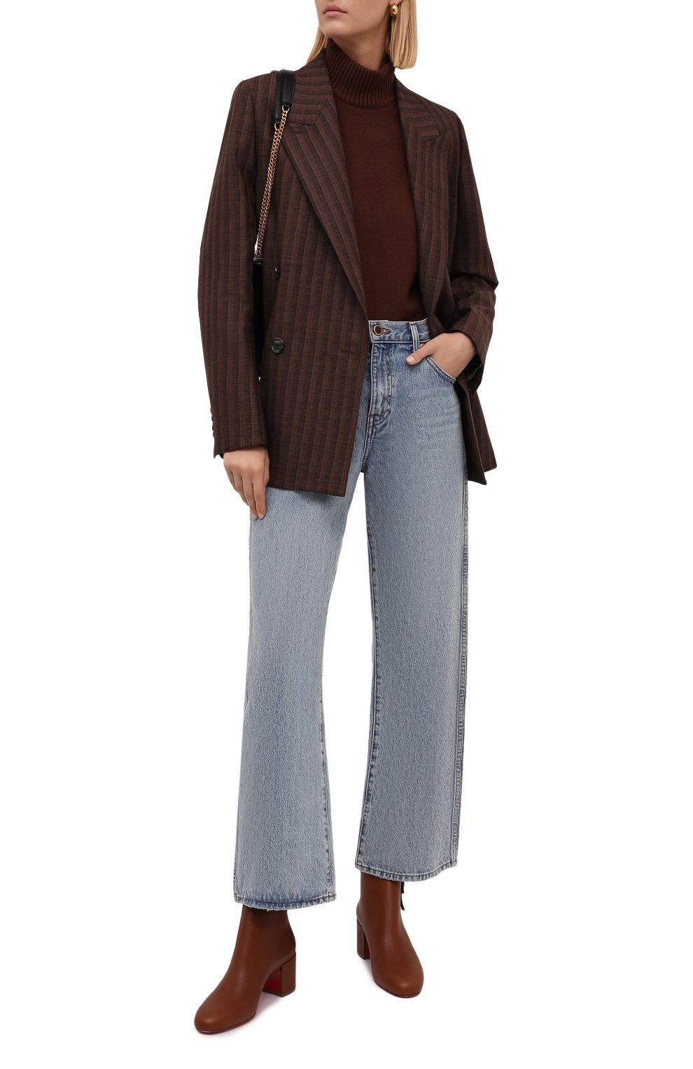 Кожаные ботильоны ziptotal 55 CHRISTIAN LOUBOUTIN, арт. 3210271/ZIPT0TAL 55, фото 2