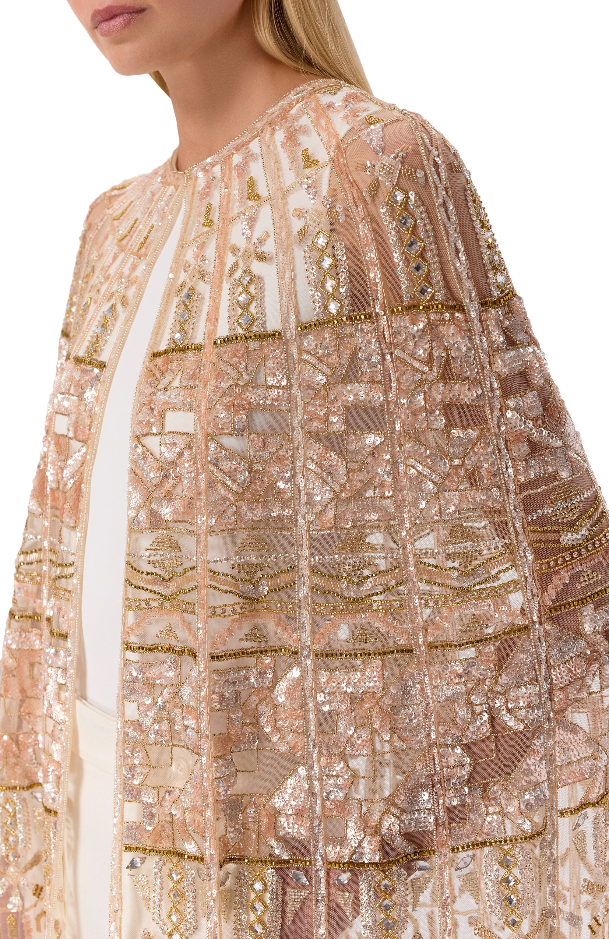 Накидка с отделкой пайетками ZUHAIR MURAD, арт. SAP26064/EMTE001, фото 5
