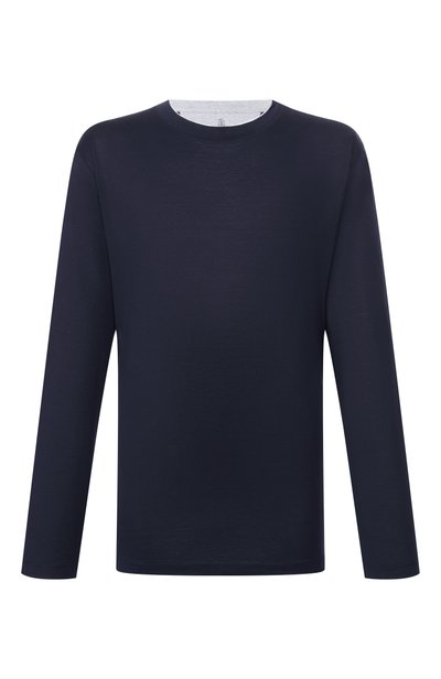 Мужская лонгслив из шелка и хлопка BRUNELLO CUCINELLI, арт. MH8367433W
