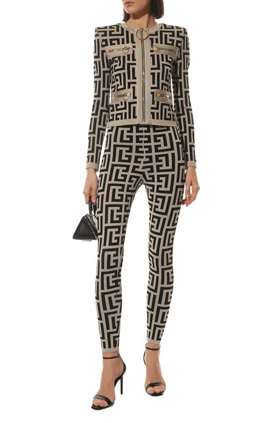 Легинсы из вискозы balmain x rossignol BALMAIN, арт. WF2PD005/K338, фото 2