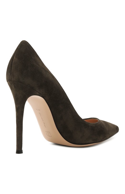 Замшевые туфли Gianvito 105 Gianvito Rossi G28470.15RIC.CAMNER0 Зелёный  G28470.15RIC.CAMNER0 Фото 5