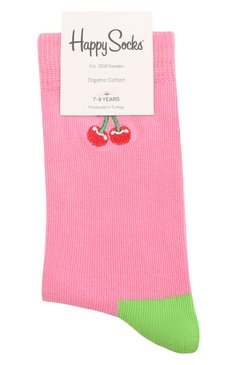 Детские носки HAPPY SOCKS разноцветного цвета, арт. KBECH01 | Фото 1 (Материал: Текстиль, Хлопок; Кросс-КТ: Носки; Нос: Не проставлено; Материал сплава: Проставлено)