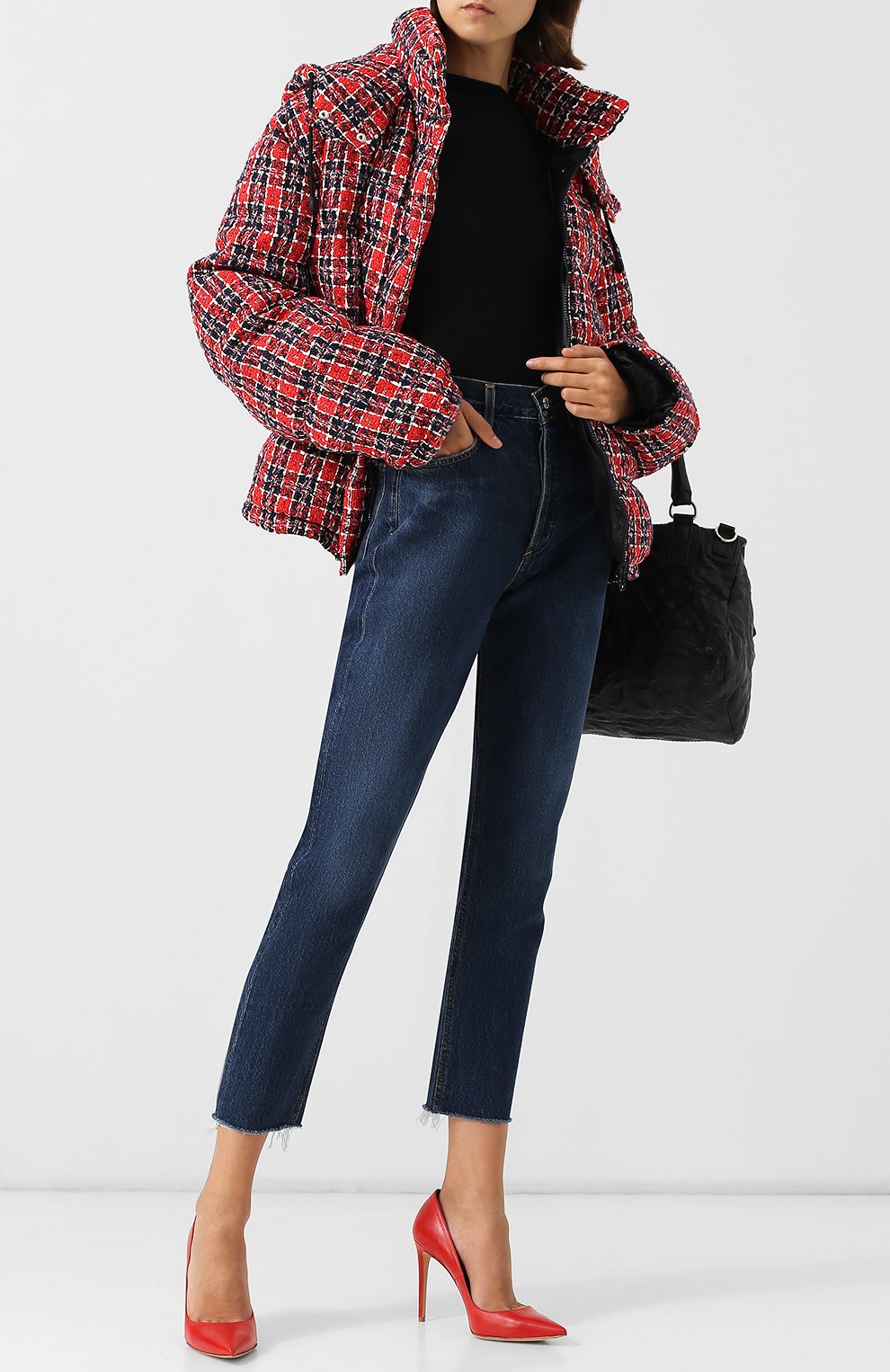 Вязаный пуховик с капюшоном и воротником-стойкой GUCCI, арт. 523869/ZLK56, фото 2