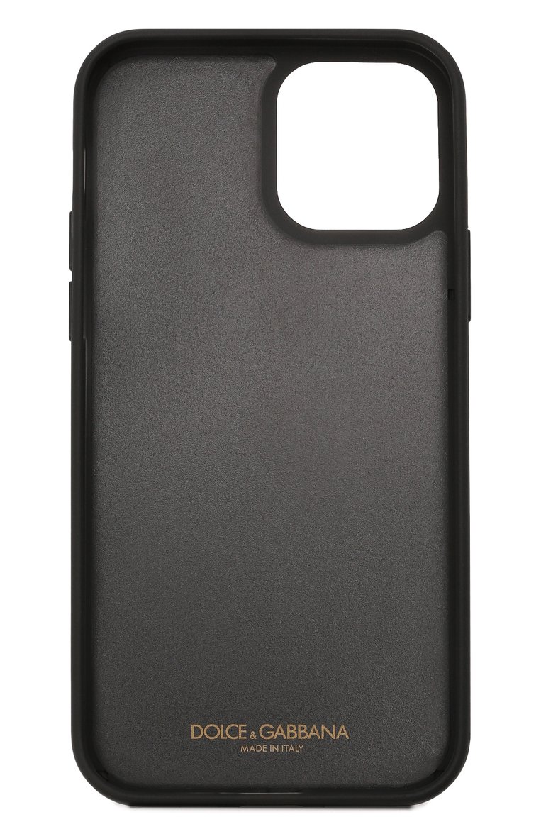 Чехол для iphone 12/12 pro DOLCE & GABBANA серого цвета, арт. BP2905/AZ657 | Фото 2 (Материал: Пластик; Нос: Не проставлено; Региональные ограничения белый список (Axapta Mercury): Не проставлено)