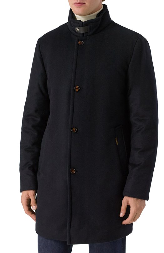 Пальто Bond-FUR-LE с меховым воротником Moorer B0ND-FUR/LE Синий  B0ND-FUR/LE Фото 6