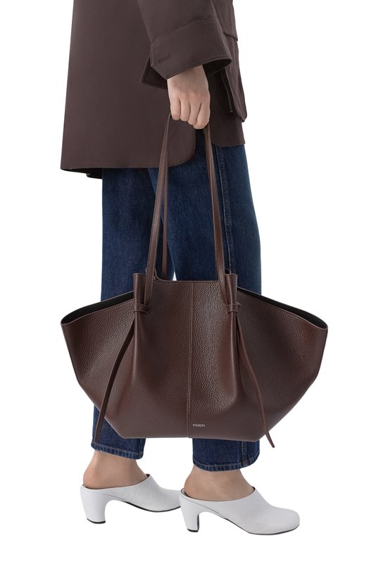 Сумка-тоут Mochi large Yuzefi LARGE M0CHI/PEBBLE GRAIN LEATHER Коричневый  LARGE M0CHI/PEBBLE GRAIN LEATHER Фото 2