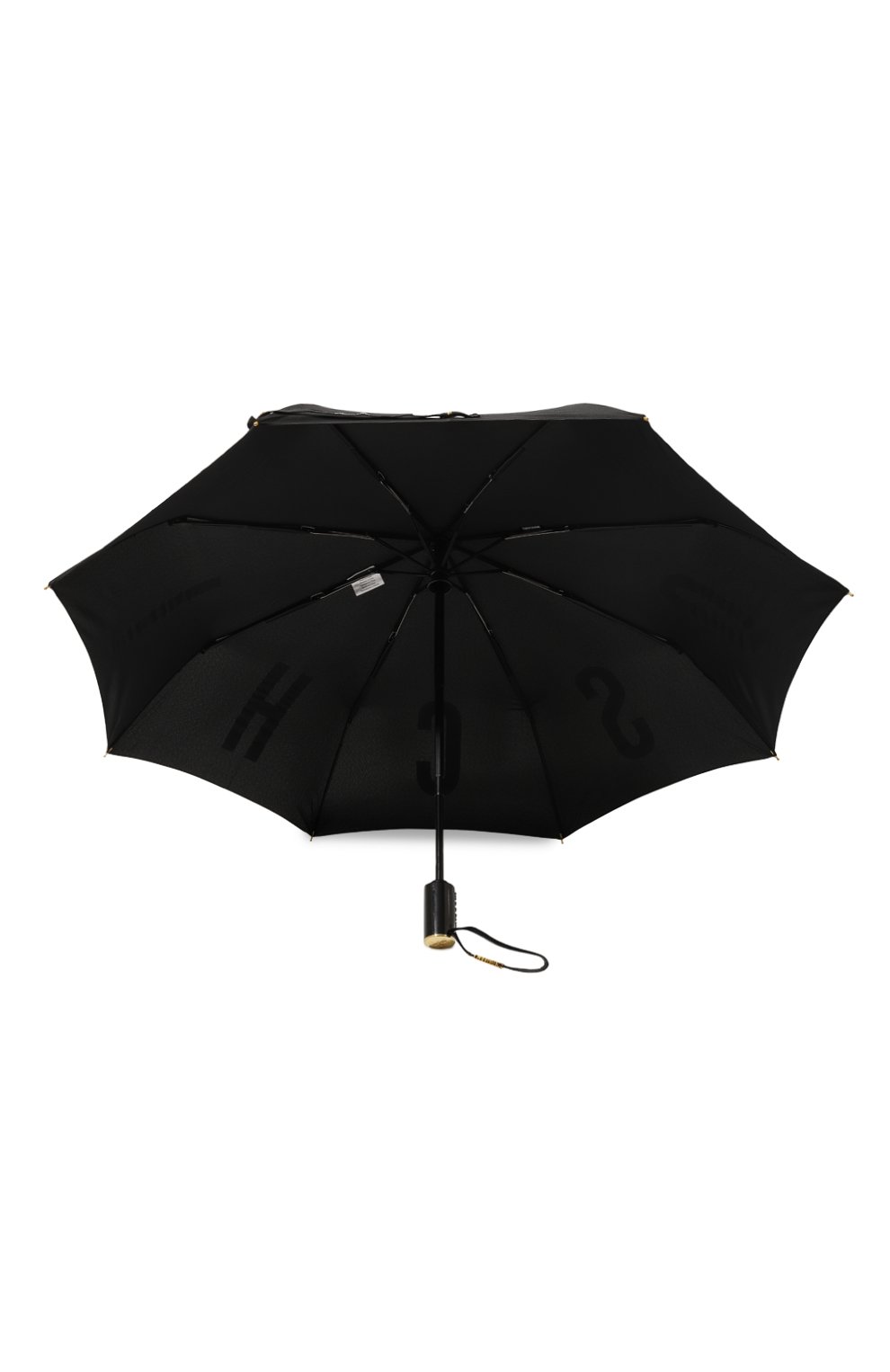 Складной зонт MOSCHINO черного цвета по цене 8995 руб., арт. 8911 0PENCL0SE, фото 3 Складной зонт MOSCHINO, арт. 8911 0PENCL0SE, фото 3