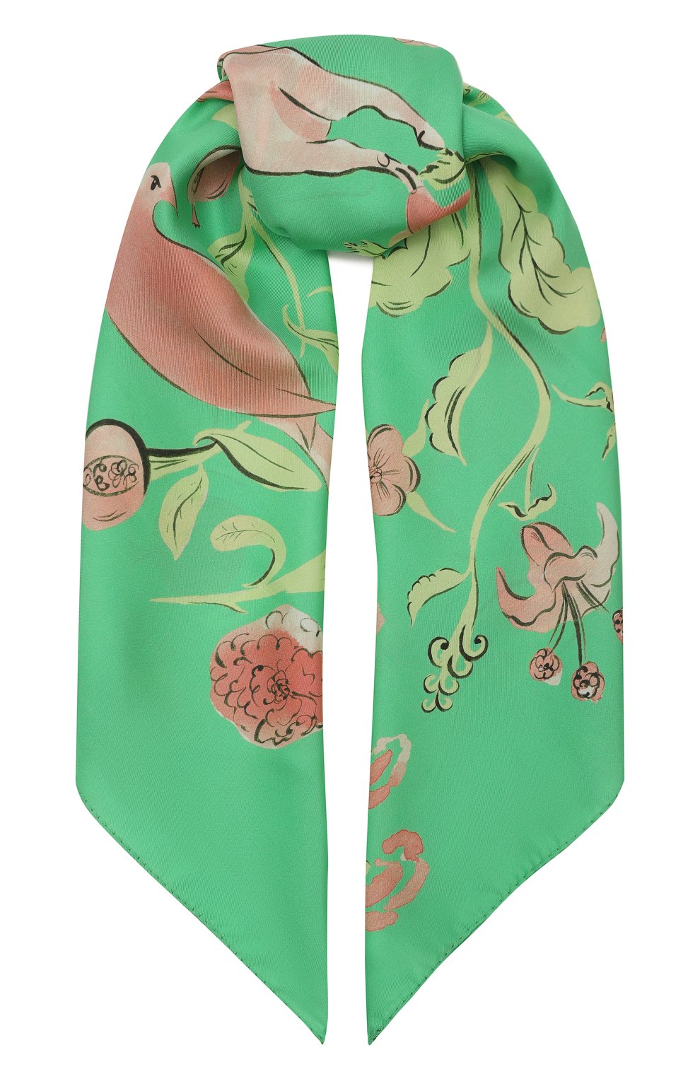 Шелковый платок лань в цветущем лесу PETITJEAN PARIS, арт. 12C22, фото 1