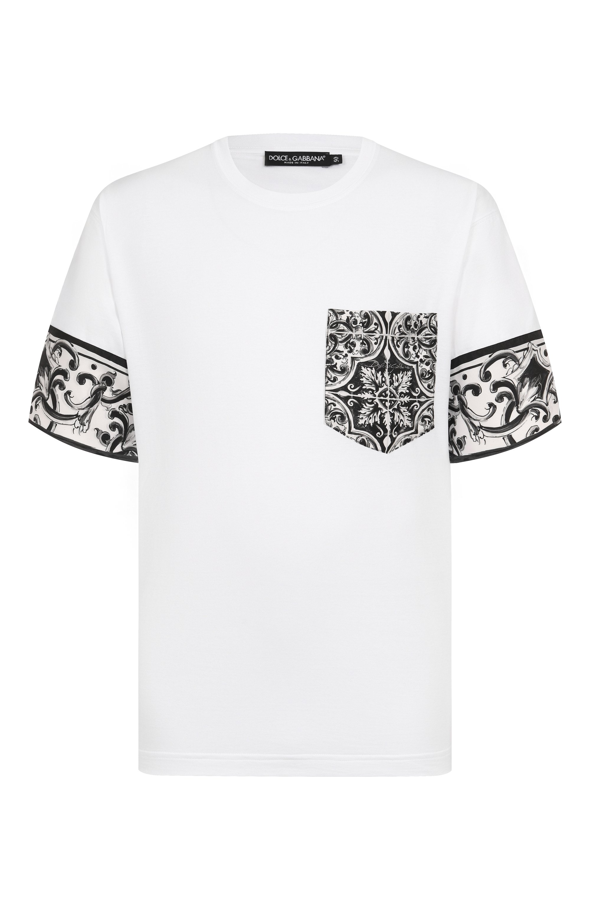 Футболка из хлопка и шелка DOLCE & GABBANA, арт. G8SB2T/G708Y, фото 1