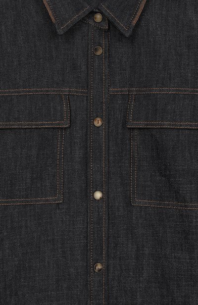 Джинсовая рубашка BRUNELLO CUCINELLI, арт. BB148C874B, фото 3