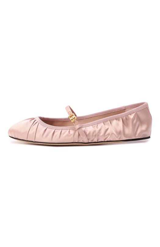Текстильные балетки Vally Dolce & Gabbana CB0257/AD160 Розовый  CB0257/AD160 Фото 4