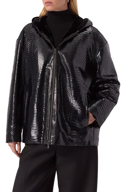 Куртка из кожи питона с подкладкой из норки MVST, арт. FEXBCK-Y420-2V/YLN055, фото 3