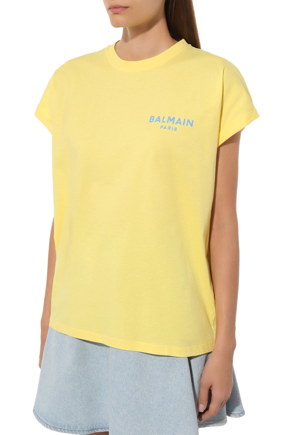 Хлопковая футболка BALMAIN, арт. DF1EF010/BB01, фото 3