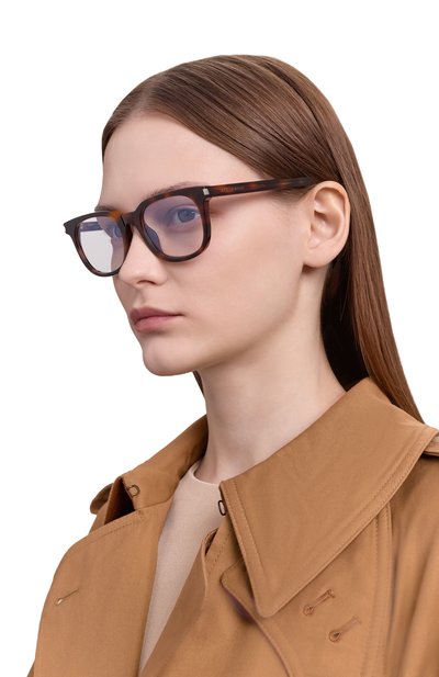 Оправа SAINT LAURENT коричневого цвета по цене 34950 руб., арт. SL 840 003, фото 3 Оправа SAINT LAURENT, арт. SL 840 003, фото 3