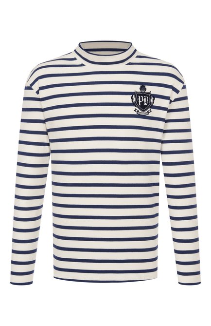 Мужская хлопковый лонгслив BALMAIN, арт. FH0EK038/GF30