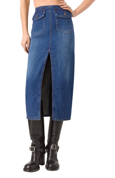 Джинсовая юбка CHLOÉ, арт. CHC24WDJ01150, фото 3